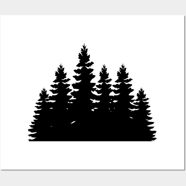 Pine Trees Wall Art by beaching